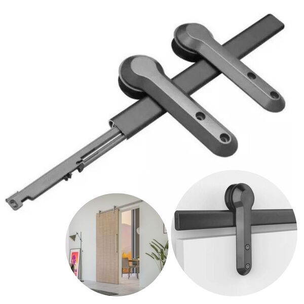 Sistema Deslizante Evo | P/ 1 Porta De 15 A 40kg | Titânio |